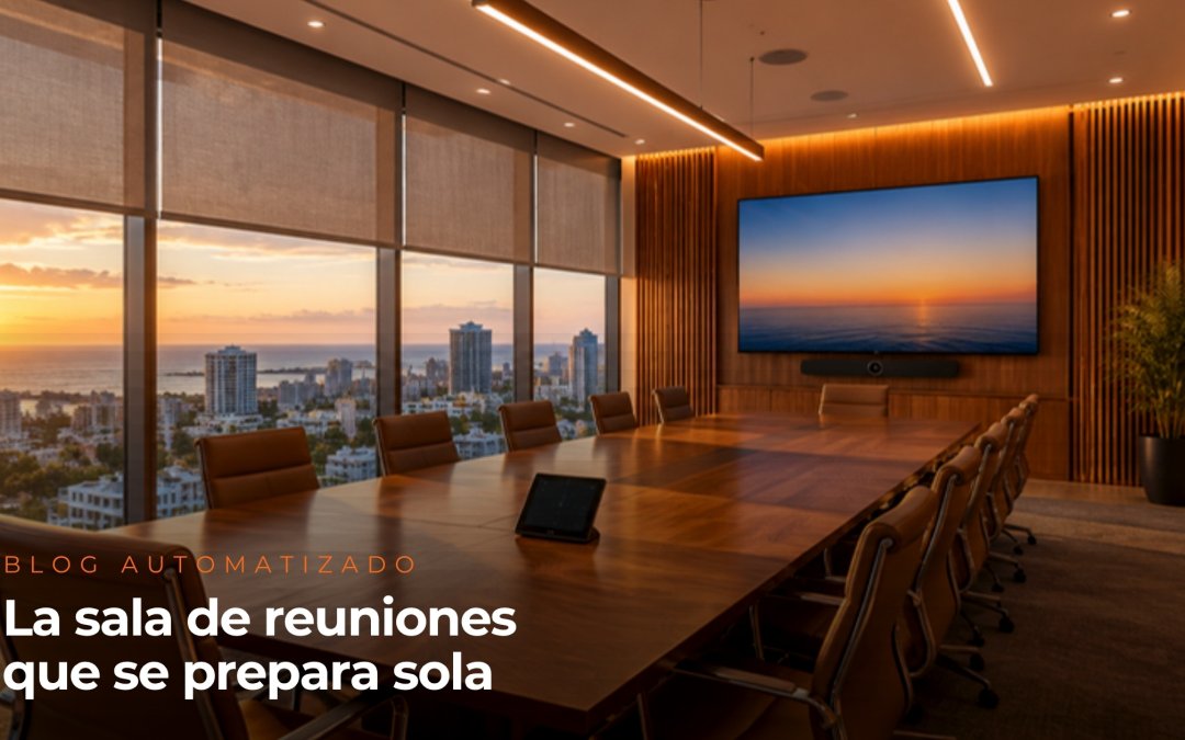 Una reunión que empieza con un toque: los beneficios reales de una sala de conferencia inteligente y cómo saber si tu empresa la necesita