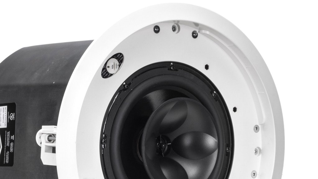 Bocina de techo comercial de 70 V para sonido distribuido en auditorios y salones de eventos
